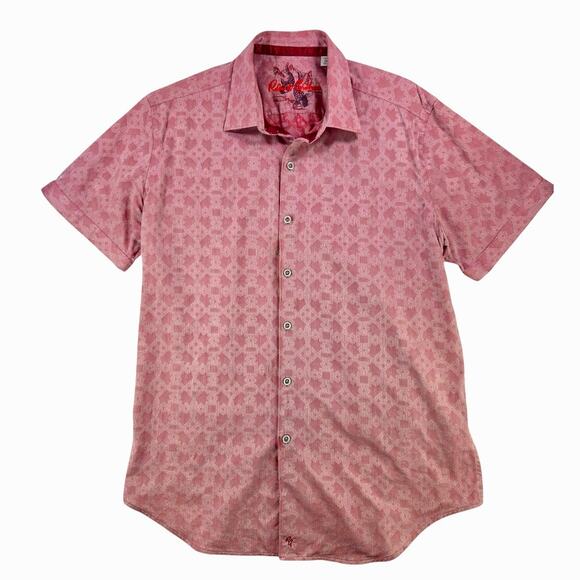 Robert Graham Other - Robert Graham | Red Knowledge Wisdom Faith Short Sleeve Button Up | Size Medium